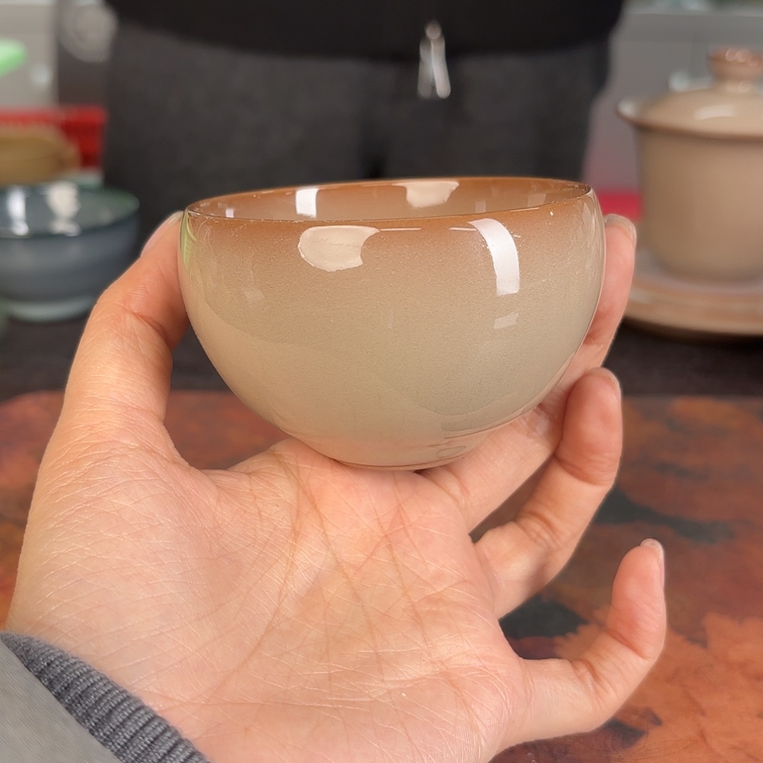 龙泉云间青瓷小米茶器