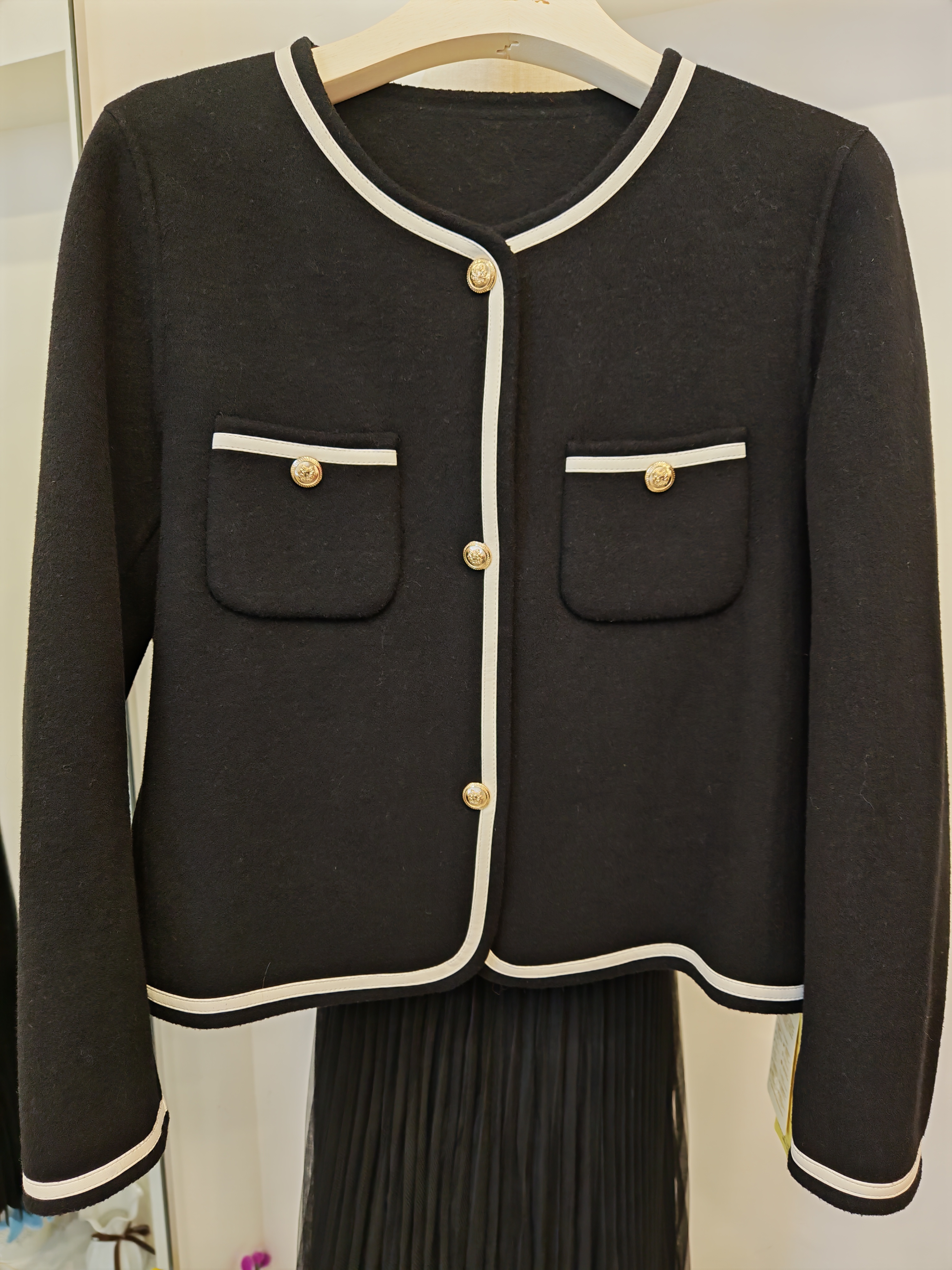 小香风双面呢外套