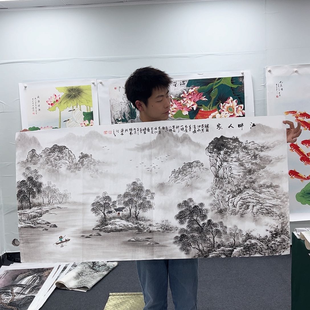 国画国画纯手工作品