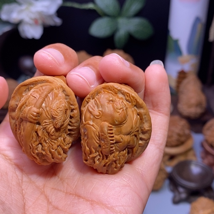 【闪购商品】核桃手串/手链哲*西游记雕