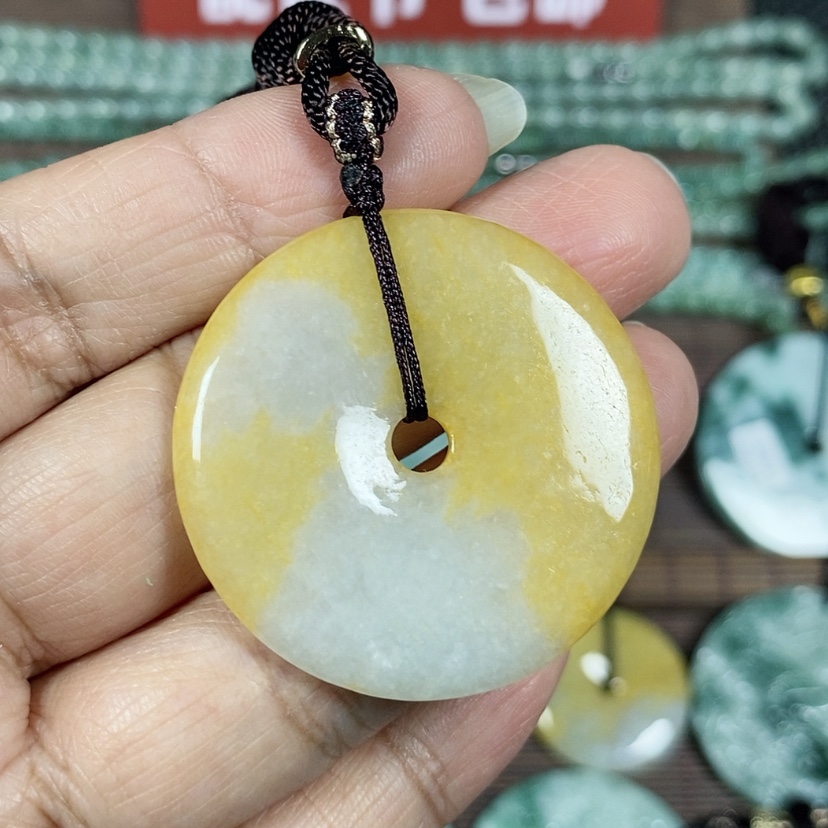 【闪购商品】翡翠颈饰未镶嵌玉吊坠翡翠玉平安扣