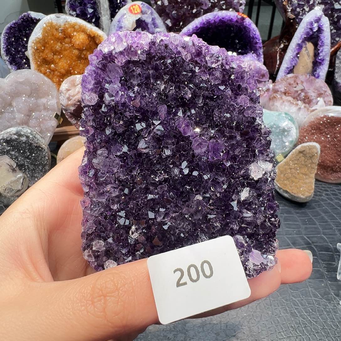 紫晶珠宝半成品未镶嵌