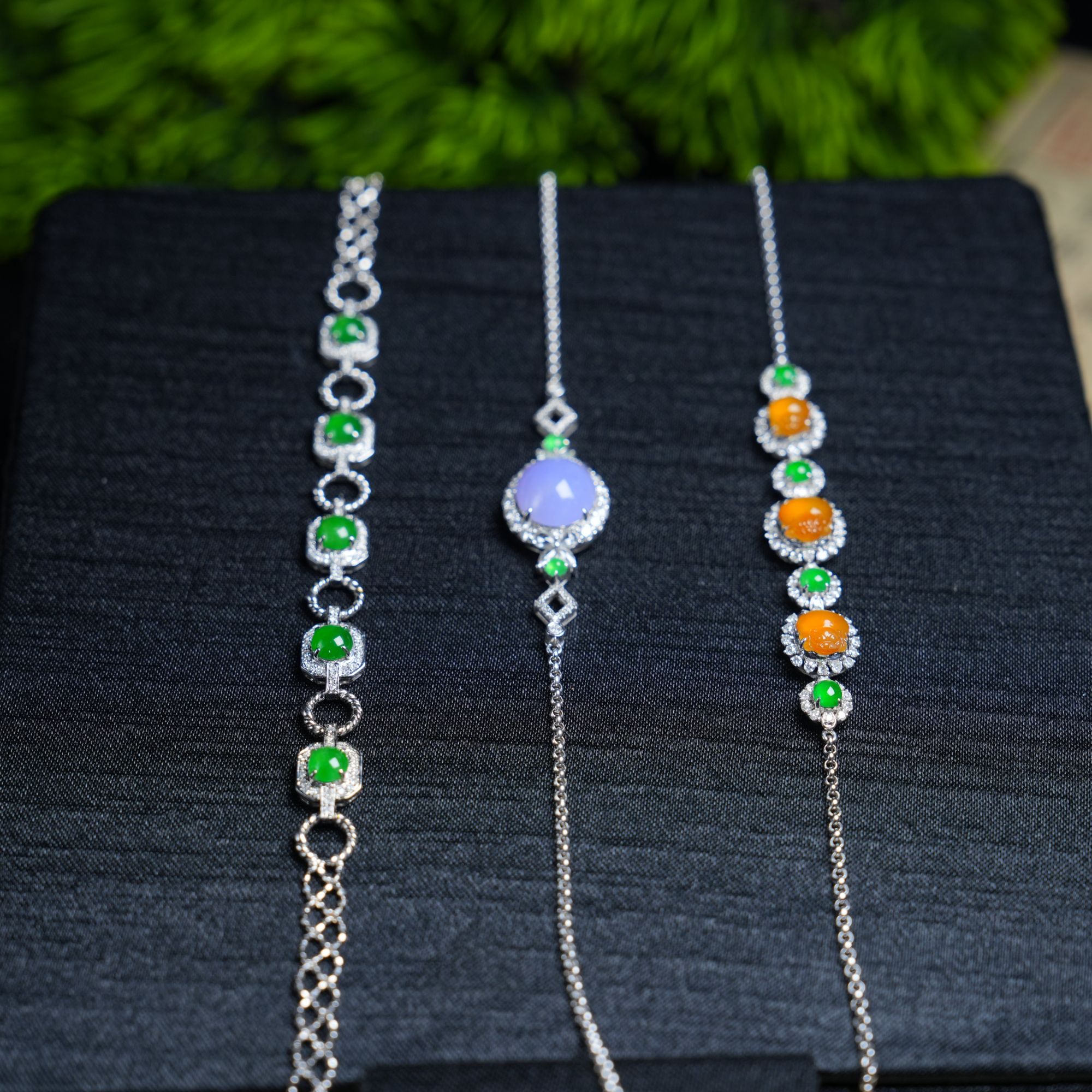 思懿珠宝 18K翡翠手链-13000-多样性发一