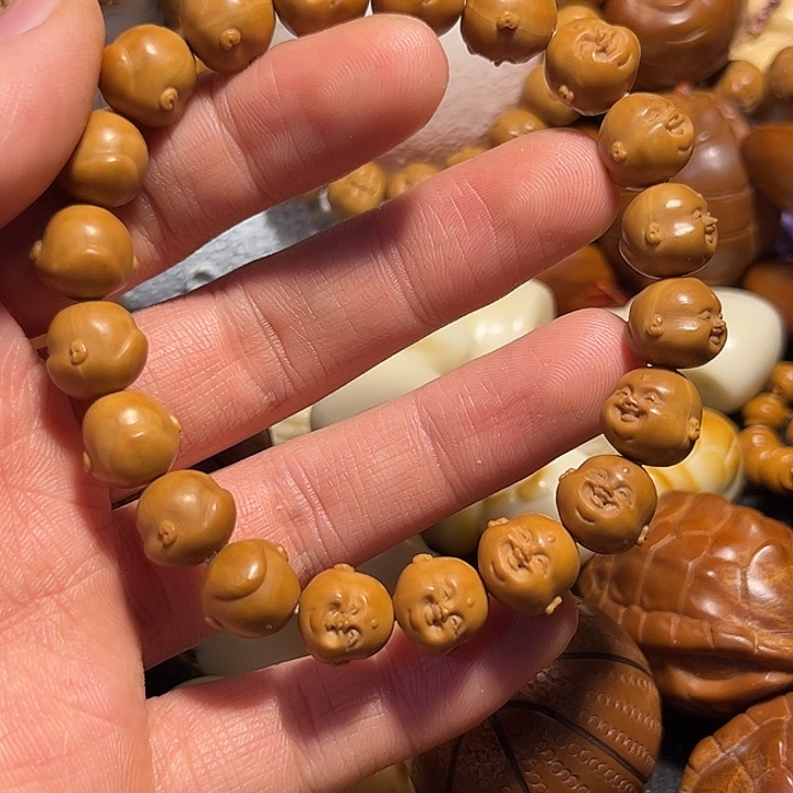 手串/手链橄榄核猴头开心