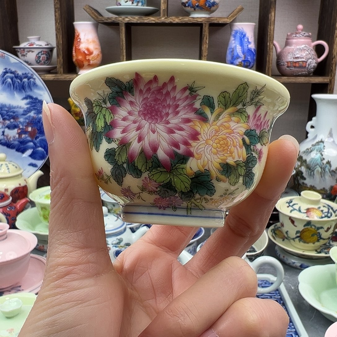 陶瓷杯子景德镇陶瓷567老厂瓷6