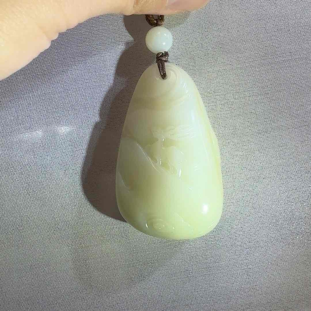 和田玉颈饰未镶嵌米达44g