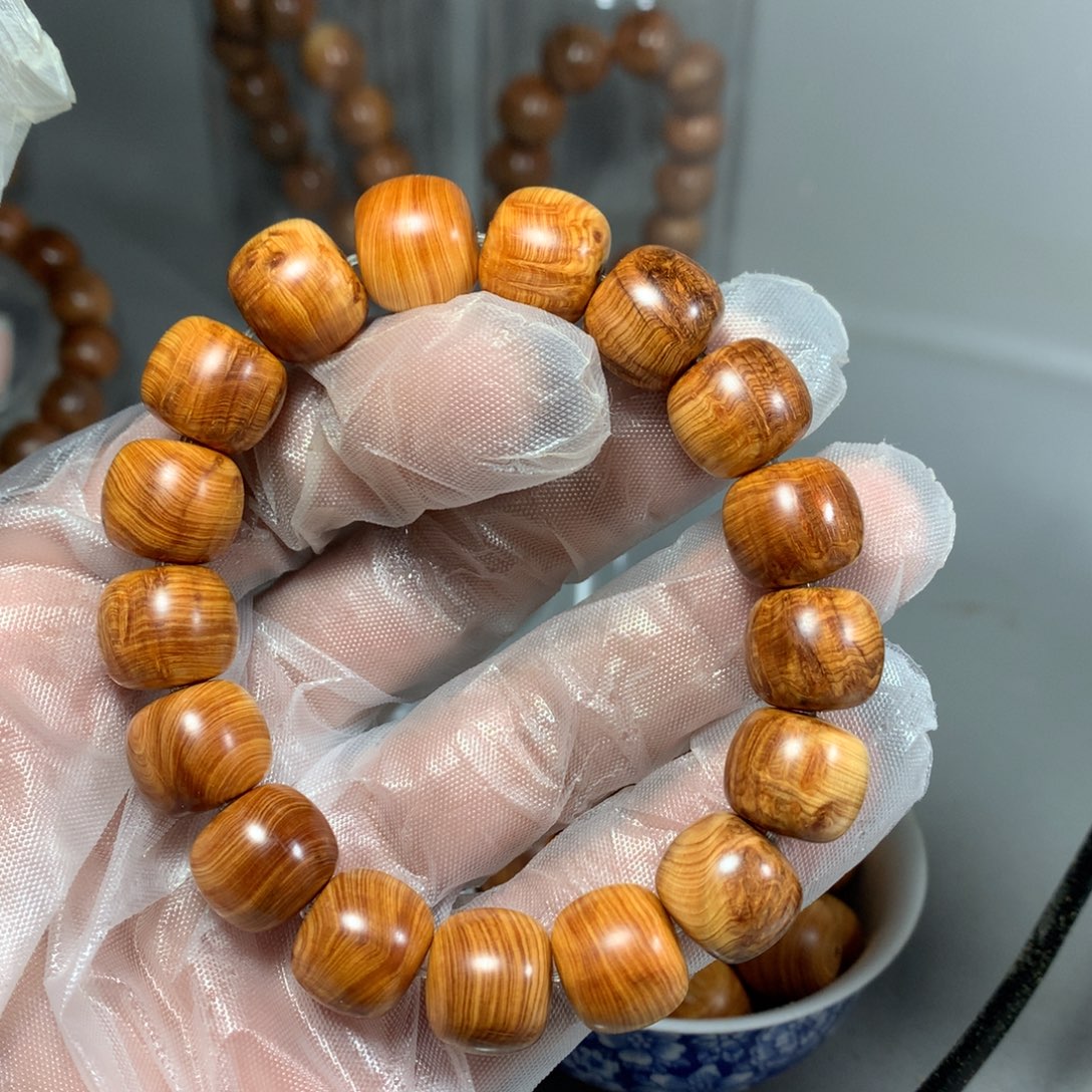 海***8柏木手串/手链太行陈化崖柏手串