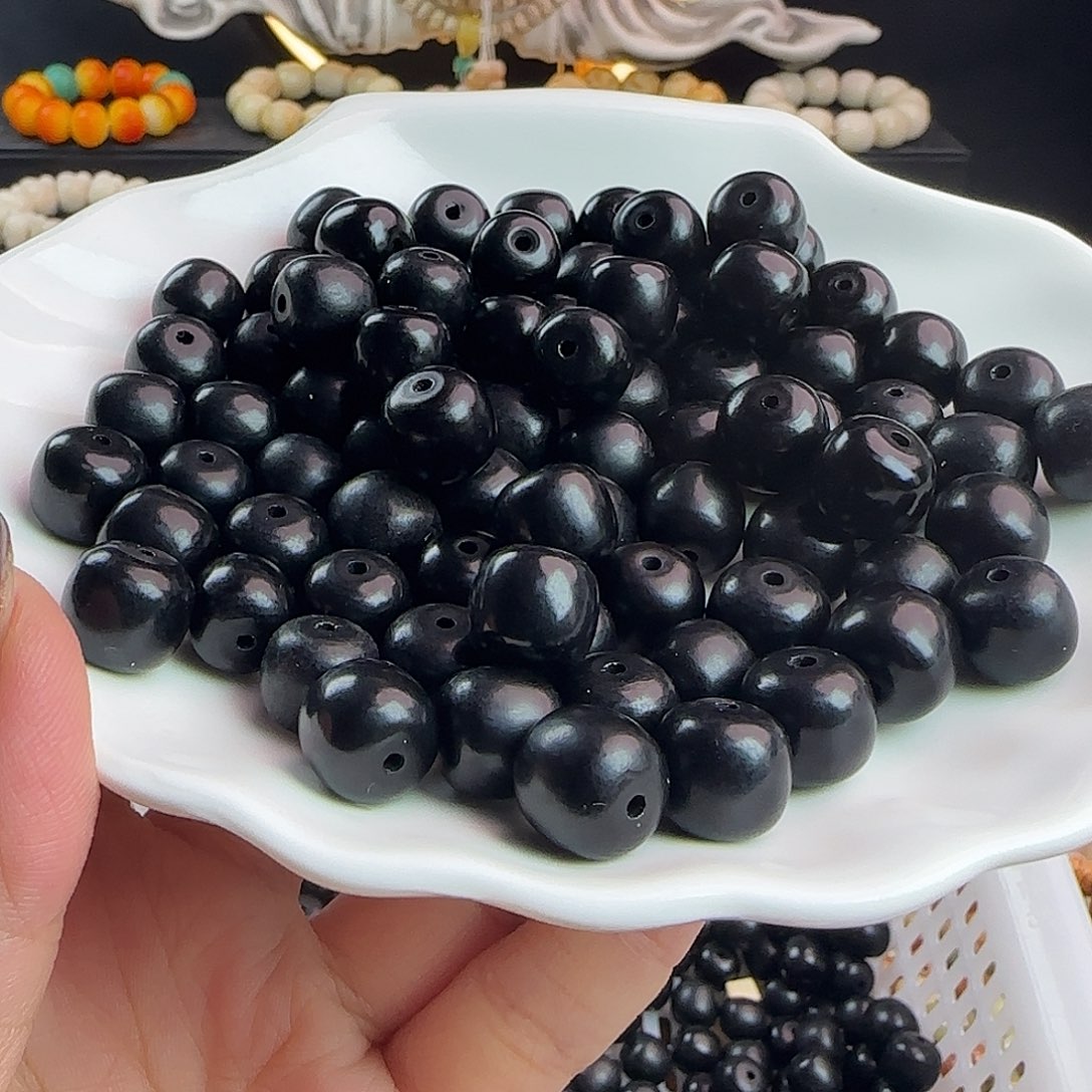 手串菩提根/象牙果卡12黑加伦桶1000颗