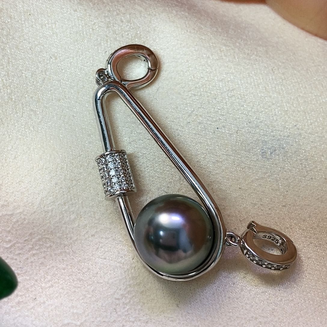 海水珍珠颈饰银S925镶嵌