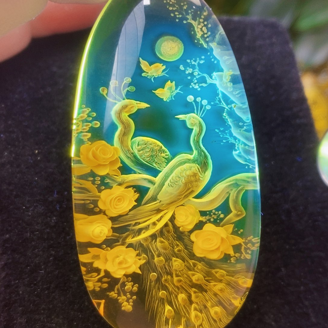 金珀未镶嵌吊坠(不含链)