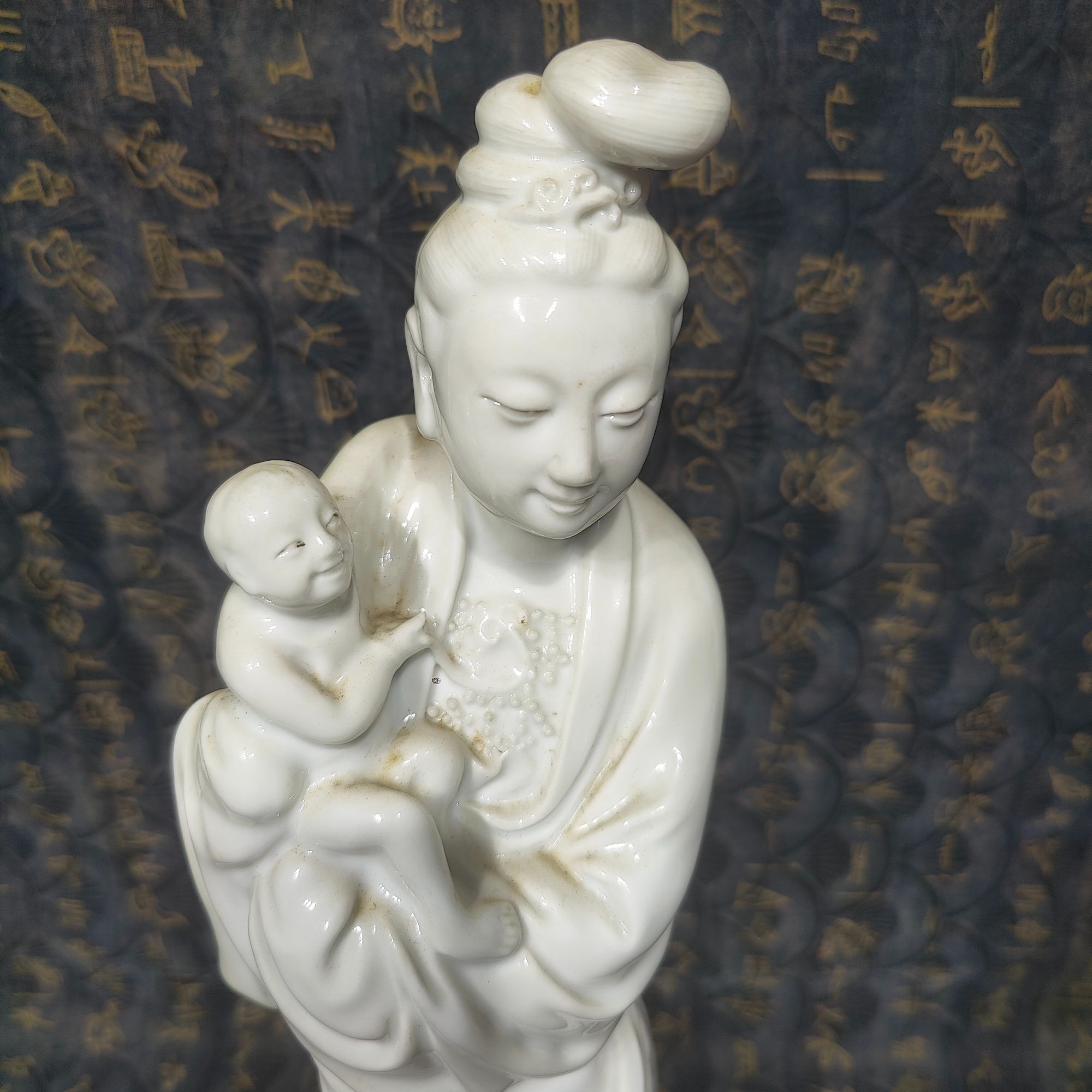 16 193 晚清期 白釉送子观音-4080095