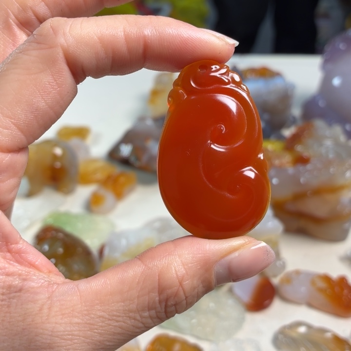 玛瑙/玉髓未镶嵌吊坠(不含链)