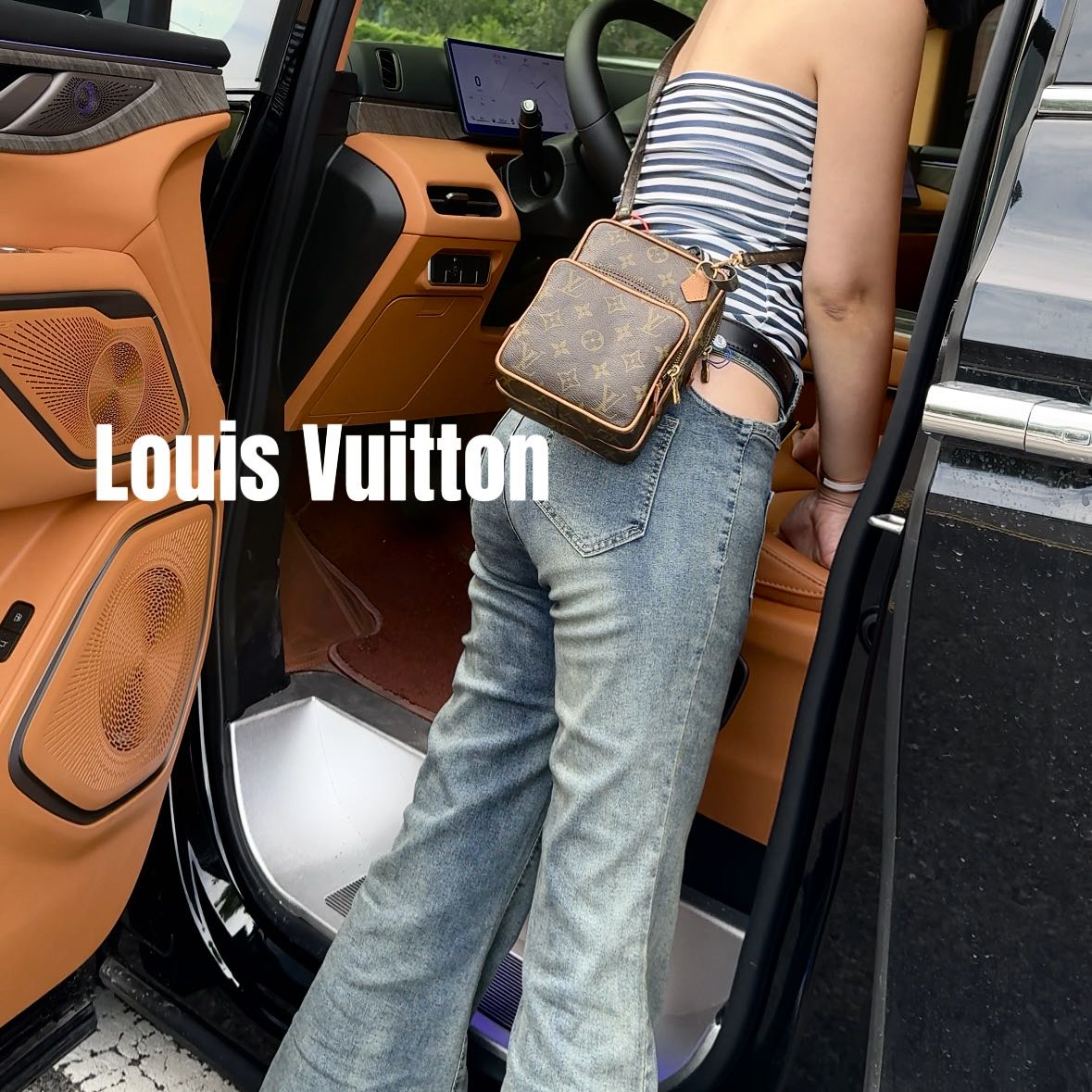 修复品8614376/LouisVuitton/路易威登竖版双层相机包 配皮换新