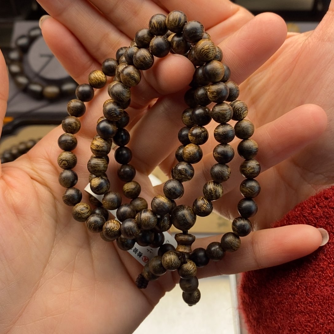 沉香手串何****富越南芽庄白棋瘤疤0.6