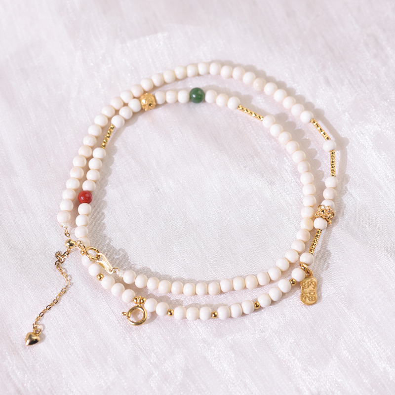 猛犸象牙猛犸圆珠复古百搭项链