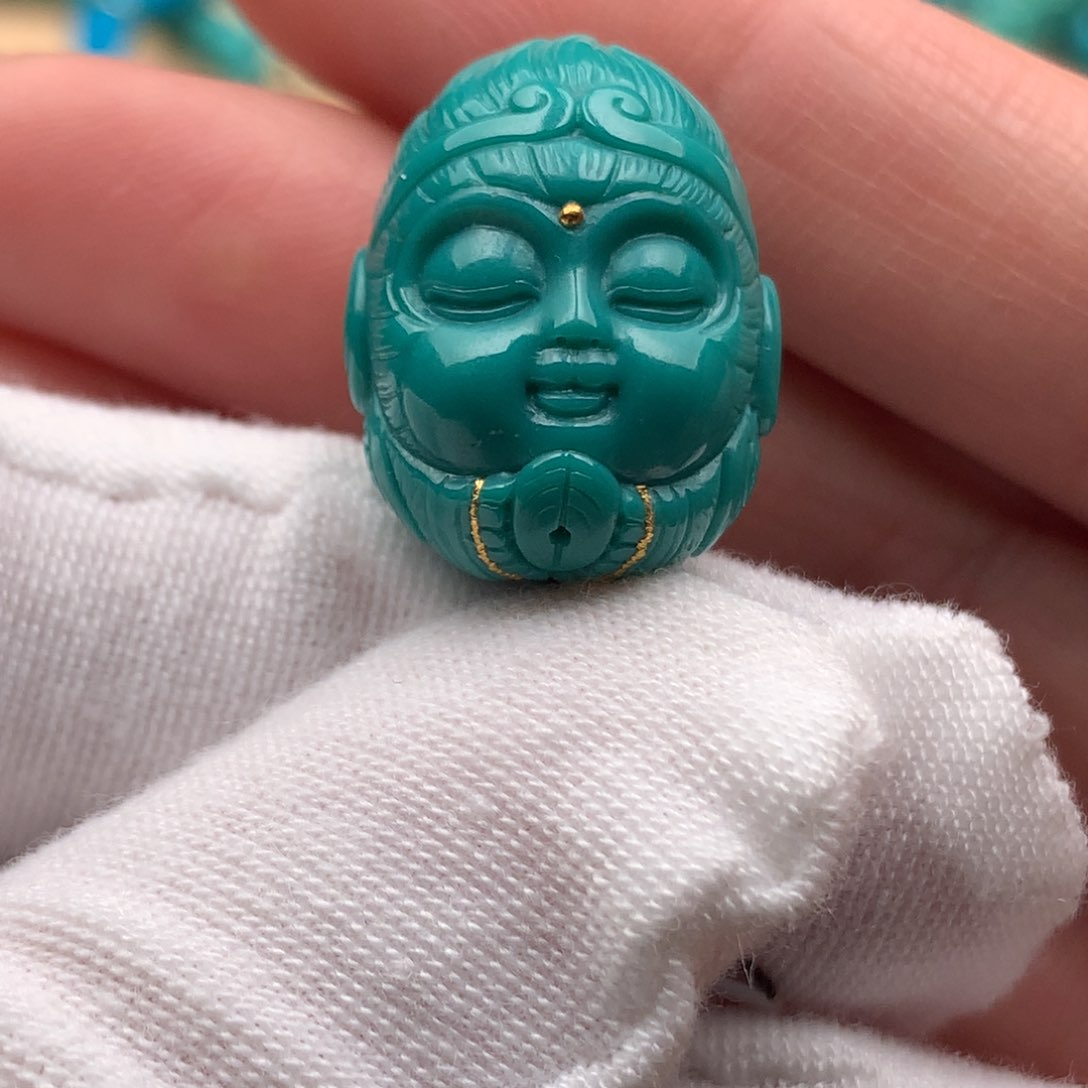 未镶嵌绿松石珠宝半成品