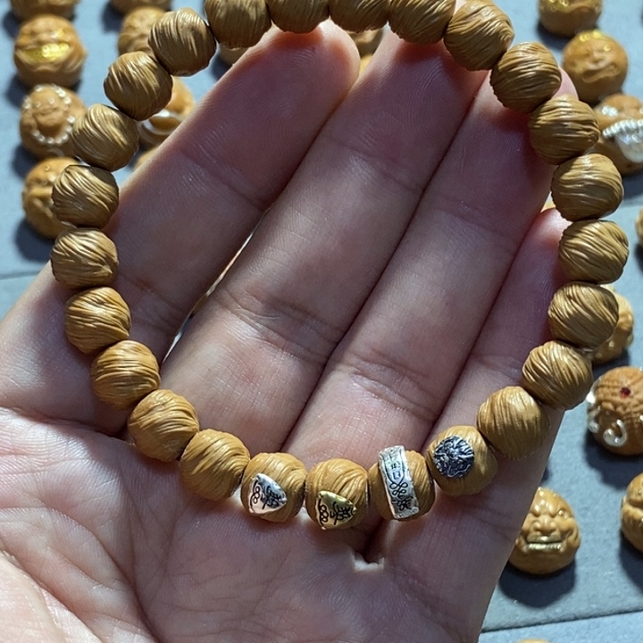 把件猴头核桃会印