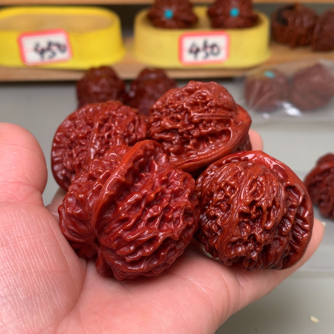 文玩核桃把件?***?元宝，南疆石