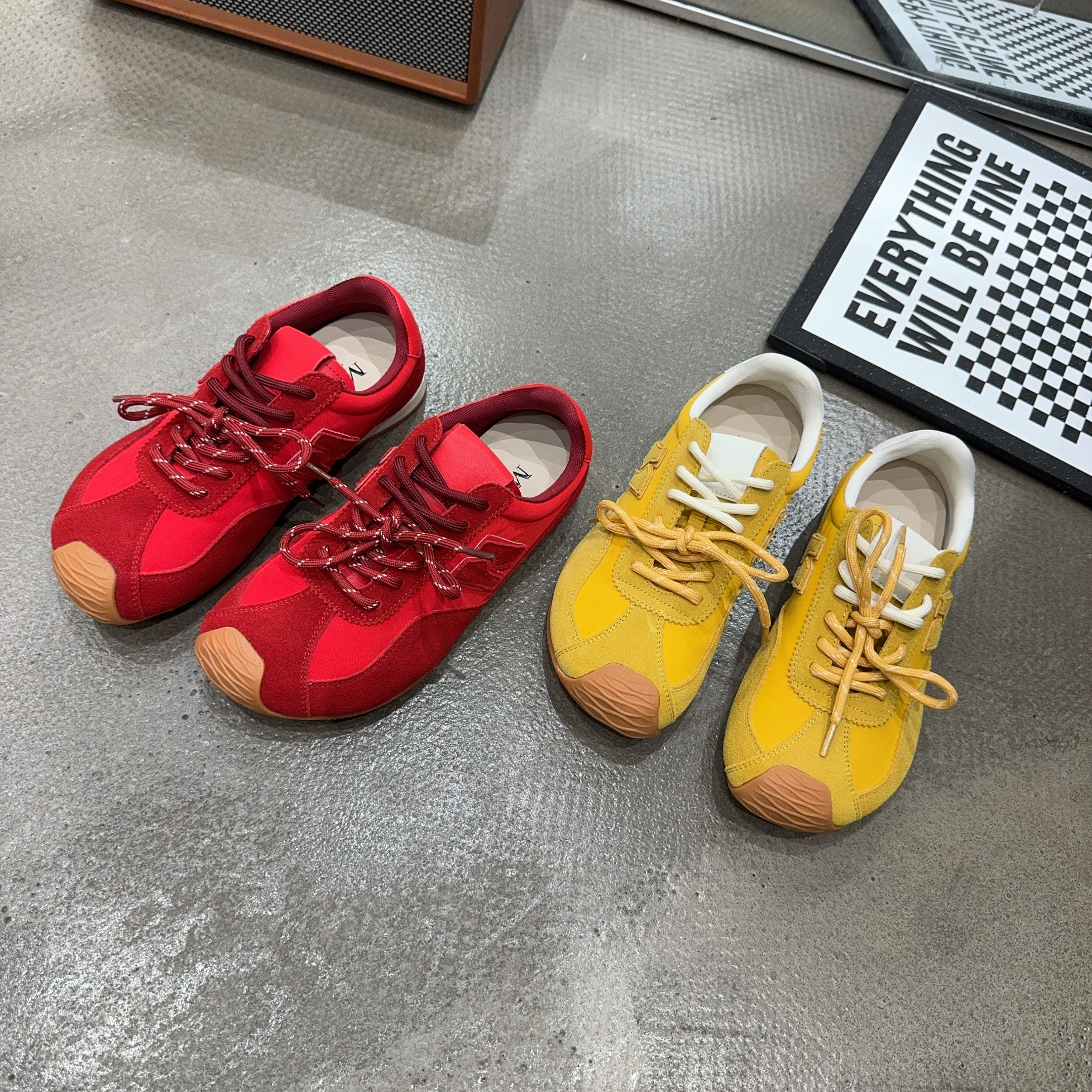 96085-3 夏季新品女真皮阿甘鞋休闲百搭运动鞋双鞋带复古系带德训