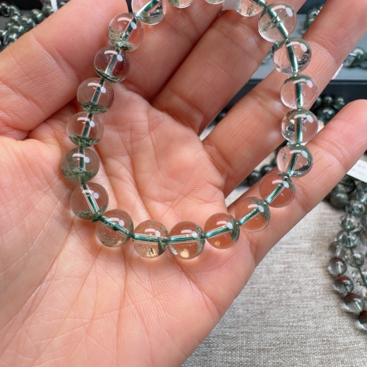 水晶手链未镶嵌小****豆天然