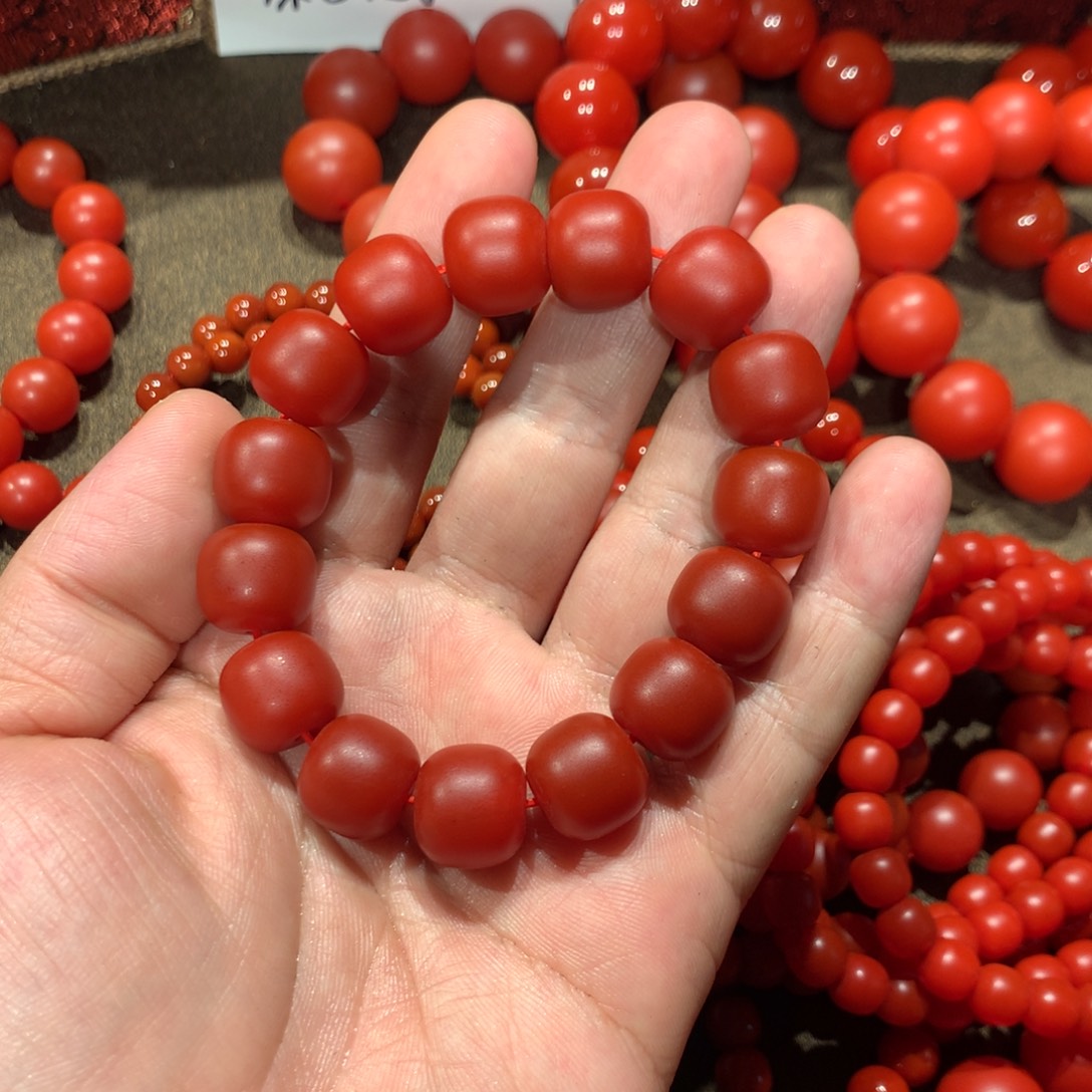 安***笑玛瑙/玉髓未镶嵌手链