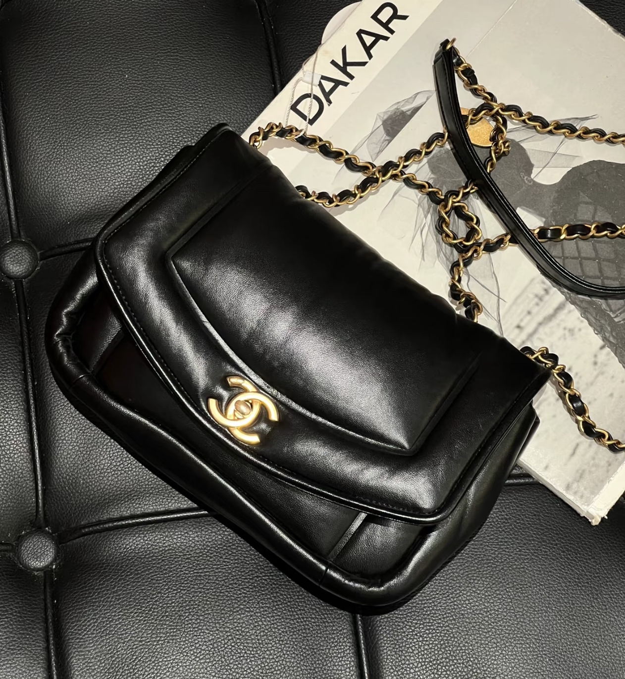 95新 Chanel/香奈儿 多多奢品/香奈儿金币云朵泡芙斜挎包/98新