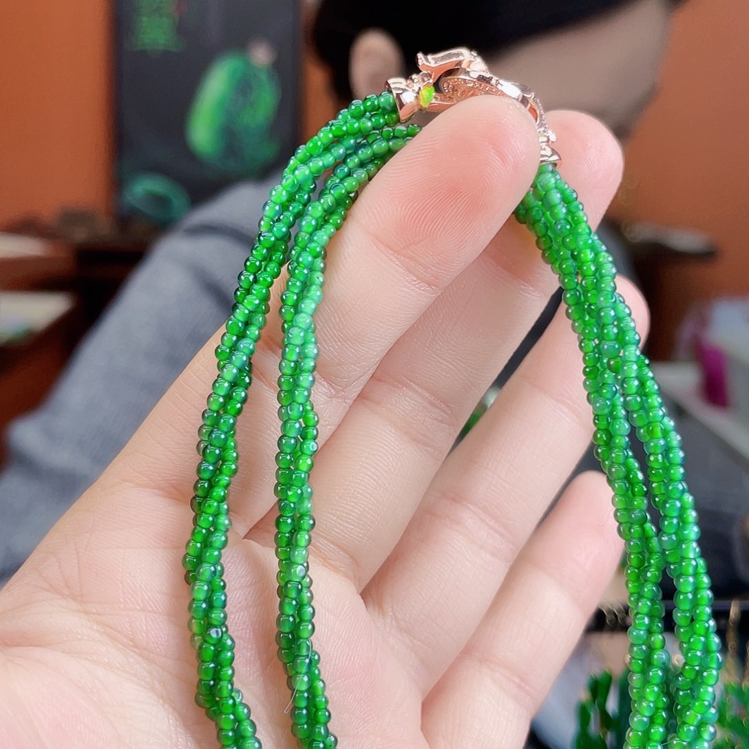 翡翠未镶嵌耳饰饰品