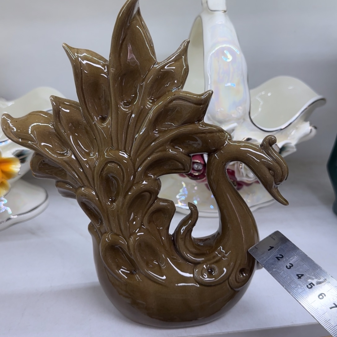 瓷片微瑕陶瓷工艺花瓶摆件