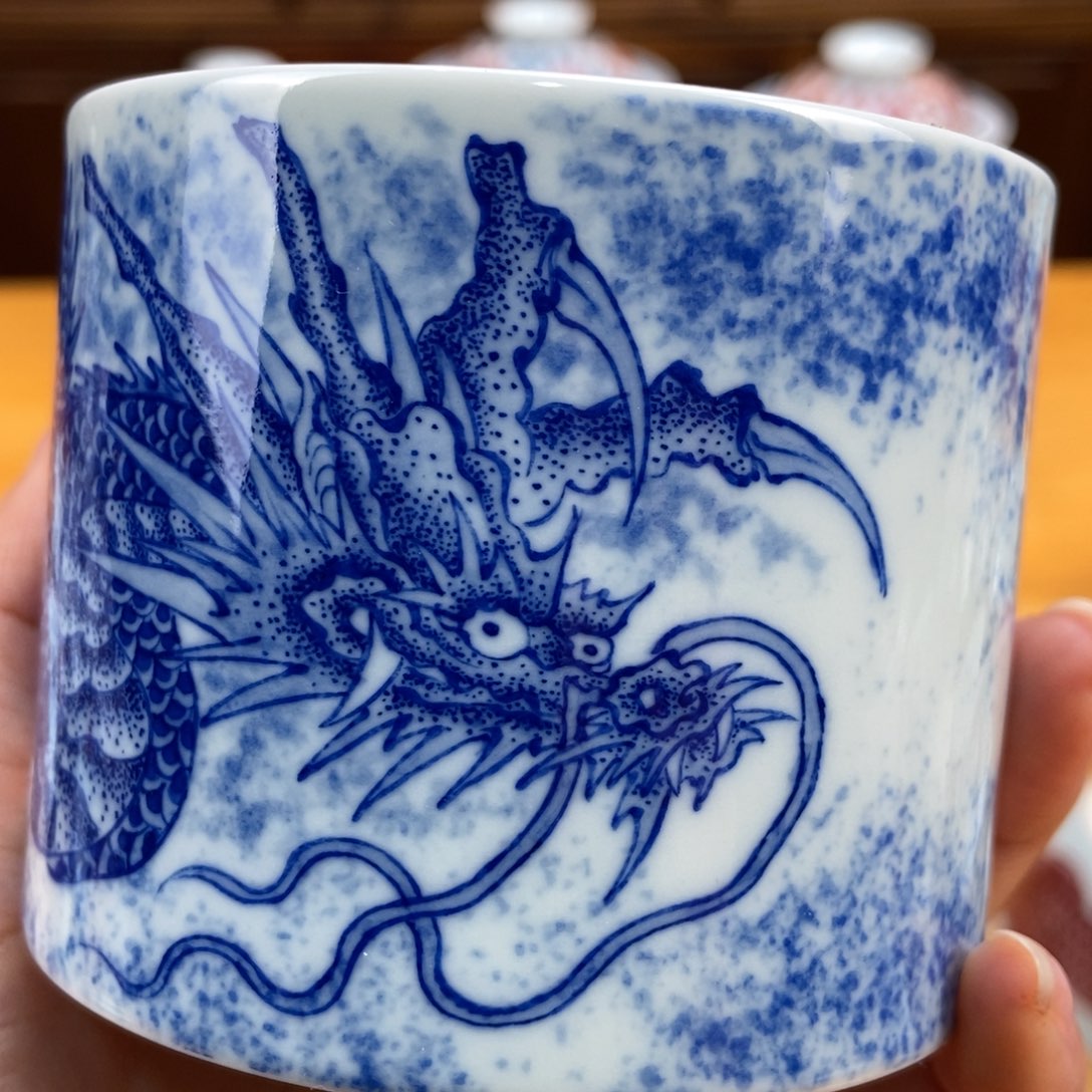 手绘现代茶具非古董