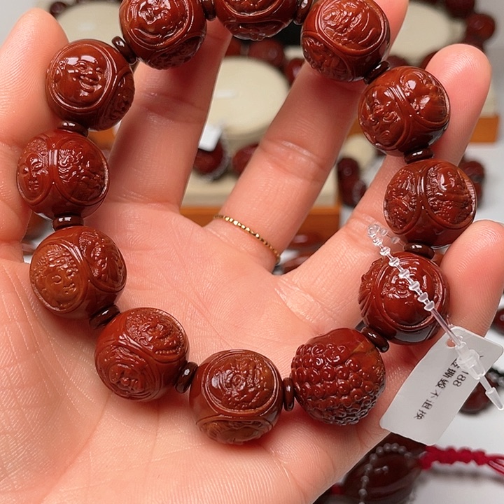 橄榄核手串东**道四面佛