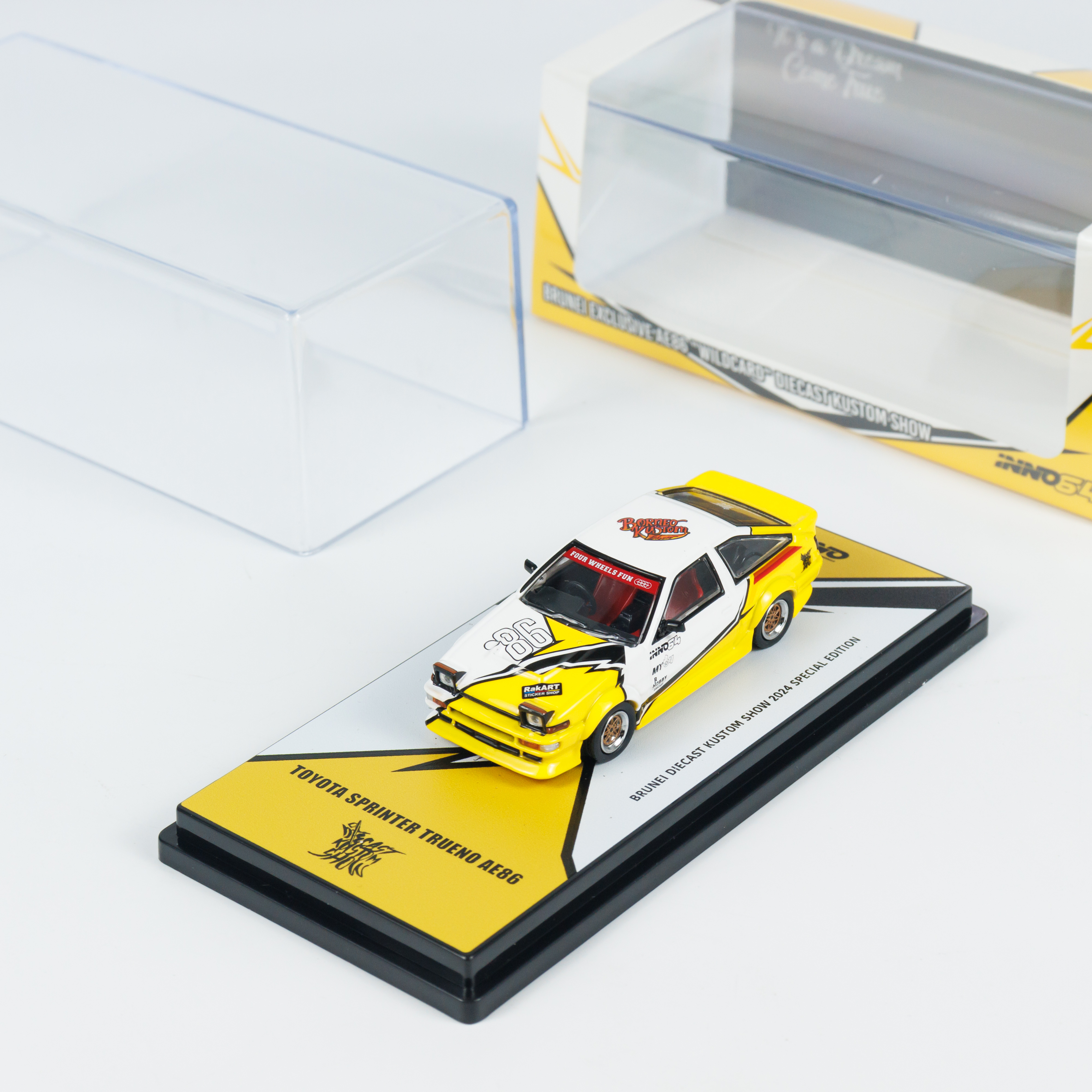 INNO64 1:64 丰田 赛利卡 文莱展会限定 IN64-AE86T-BDKS24 车模