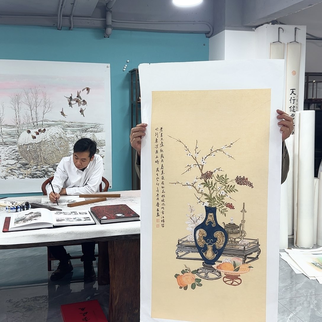 国画国画作品展李老师