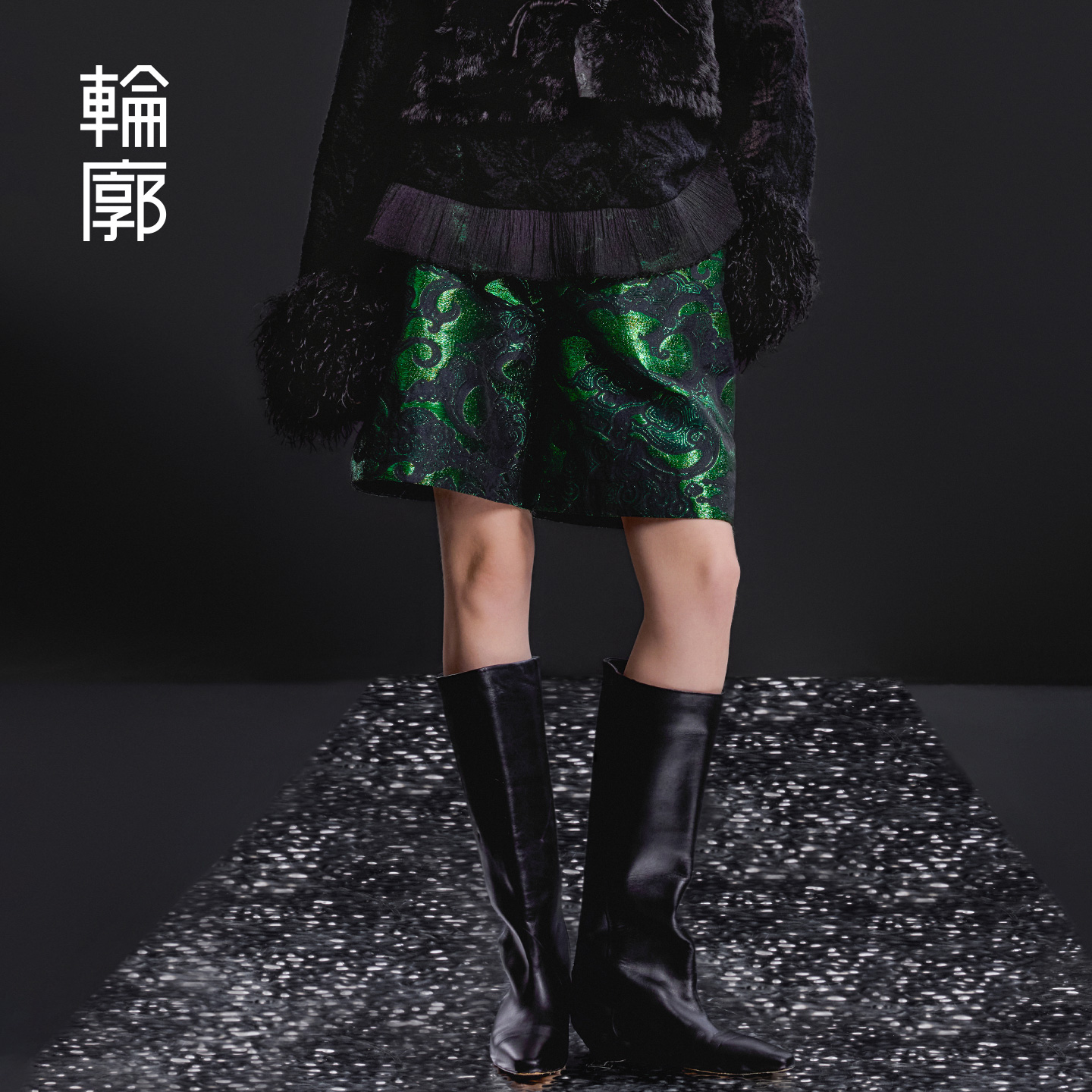 【活动专属】轮廓焕彩显瘦中式短裤重工提花宽松短款裤子L254K005