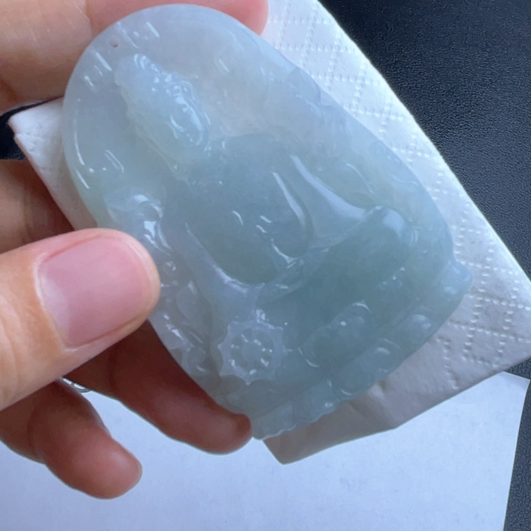 定制翡翠未镶嵌翡翠吊坠