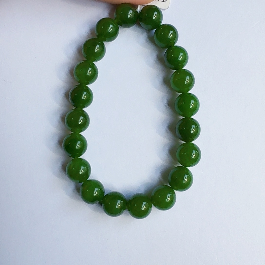 未镶嵌手链和田玉（碧玉）丁*袀