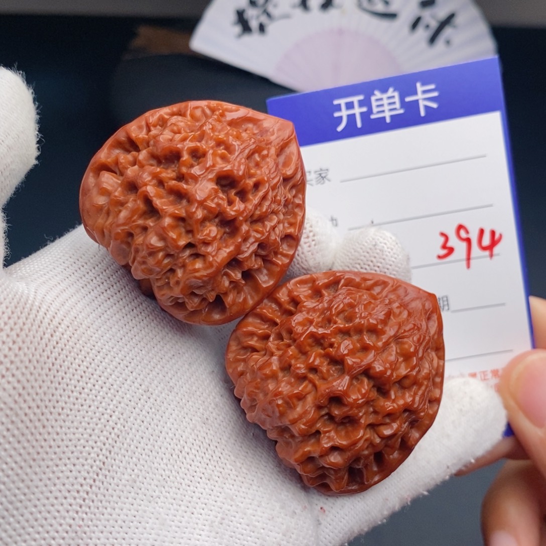 文玩核桃把件42官帽394