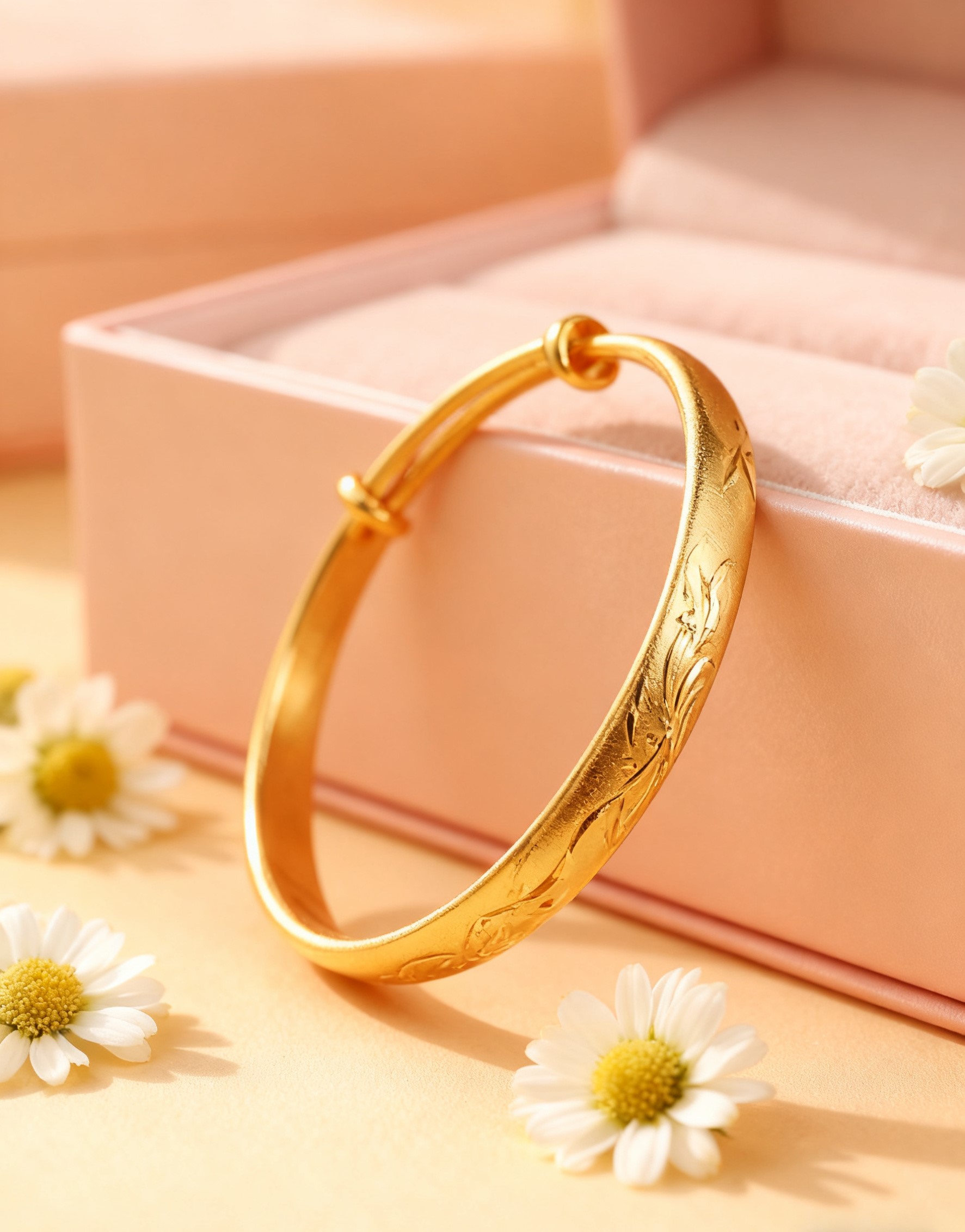 铜合金手镯 里外一色实心不掉色凤纹手镯轻奢女款时尚轻奢B0004