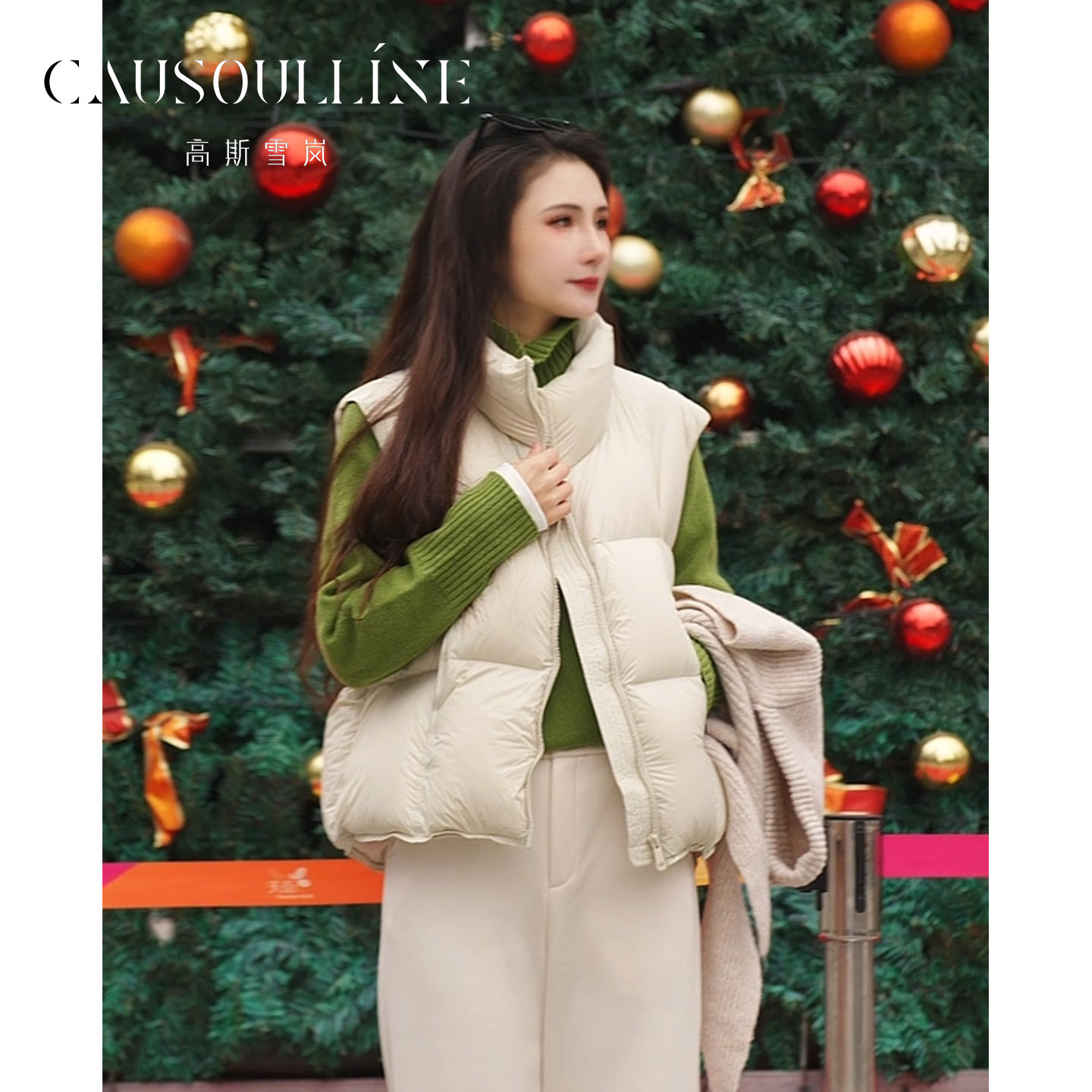 高斯雪岚【25年冬季新品】韩版泡芙型羽绒短款羽绒服25480088