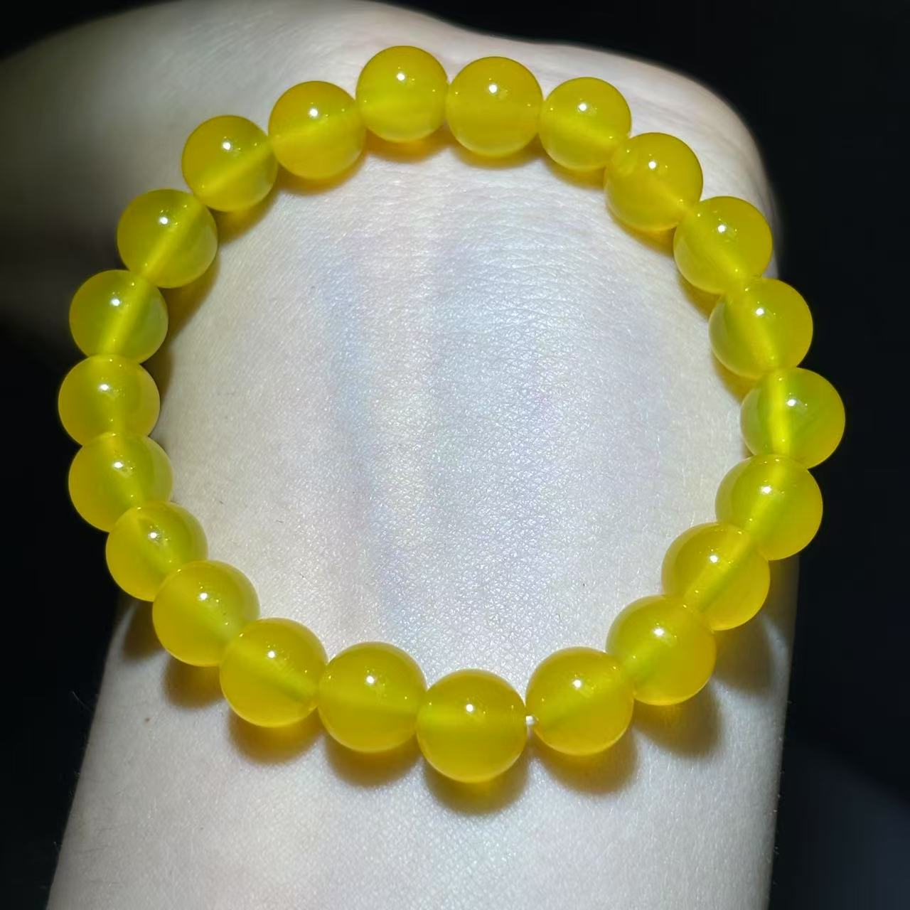 面面来财珠宝S1002卡8左右-田黄玛瑙手串-