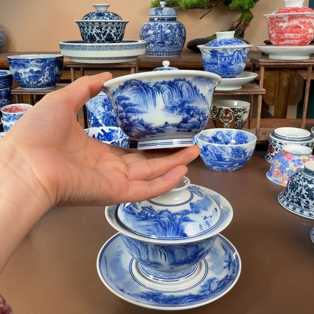 奥***律景德镇陶瓷手工手绘