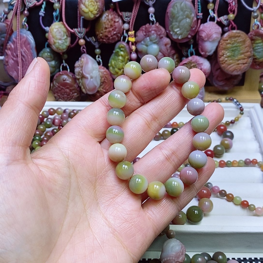玛瑙/玉髓盐源玛瑙手链未镶嵌