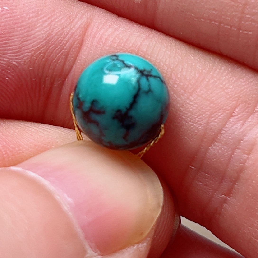 绿松石圆珠10未镶嵌