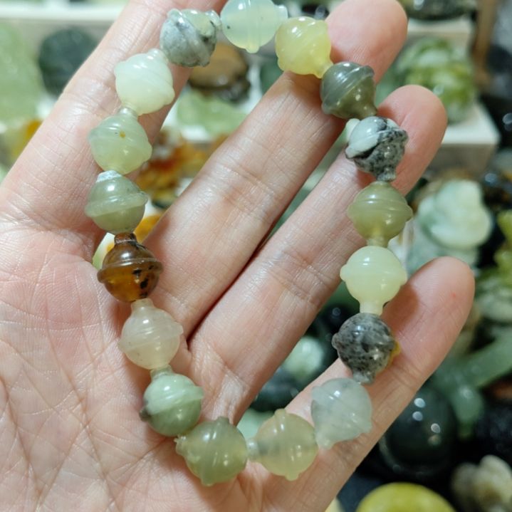 岫玉手串款式未镶嵌