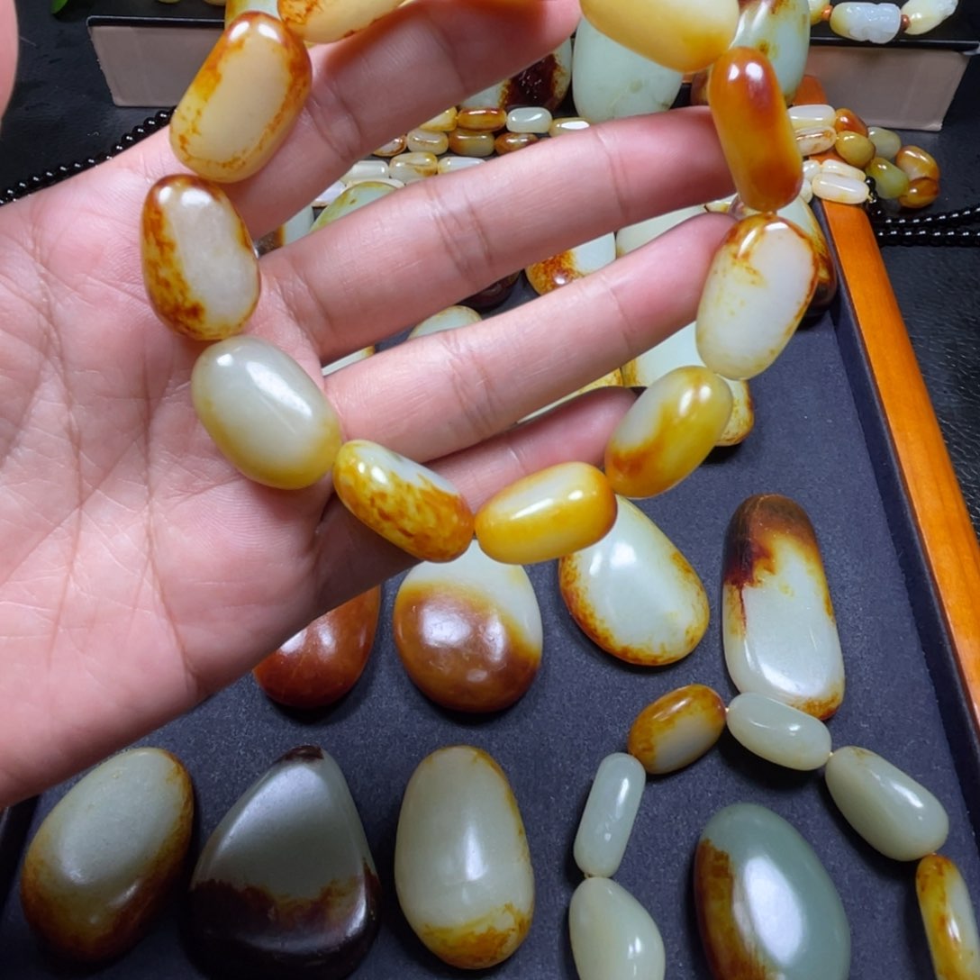 颈饰未镶嵌和田玉长****功