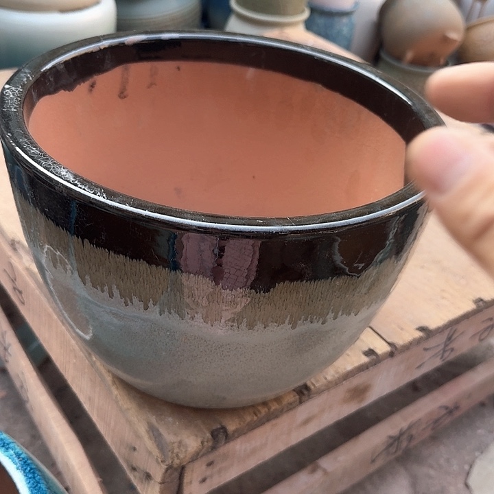 红陶微瑕花盆处理来啦