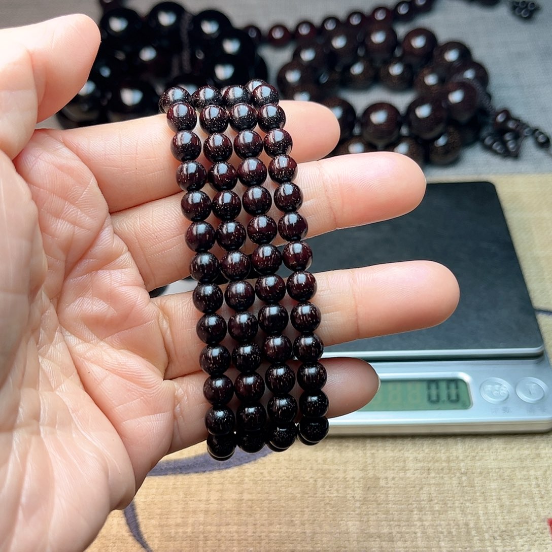 檀香紫檀（小叶紫檀）0.6 108颗 满星