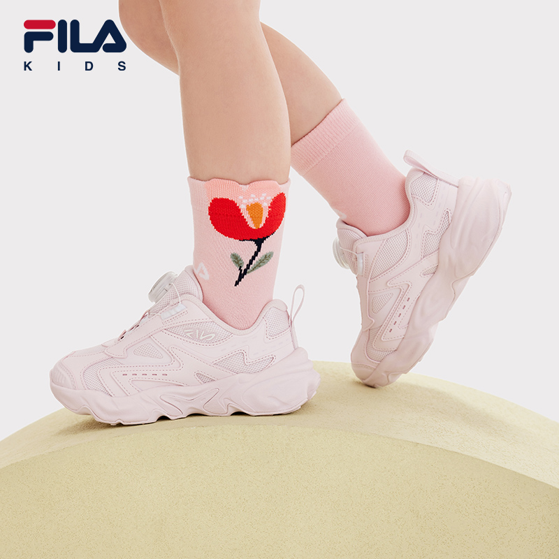 【斐乐儿童】2025年秋季跑步鞋篮球鞋小童欧若风复古跑鞋K14B511106