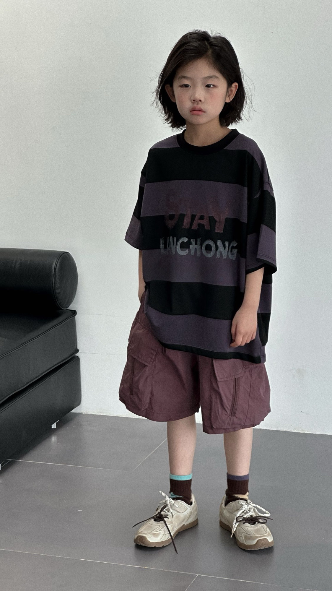 潮童夏季轻薄休闲条纹28125