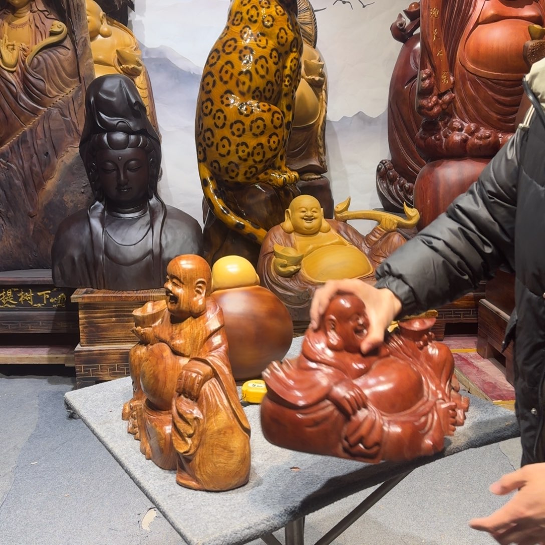 博***号香樟木花梨木弥勒佛一个