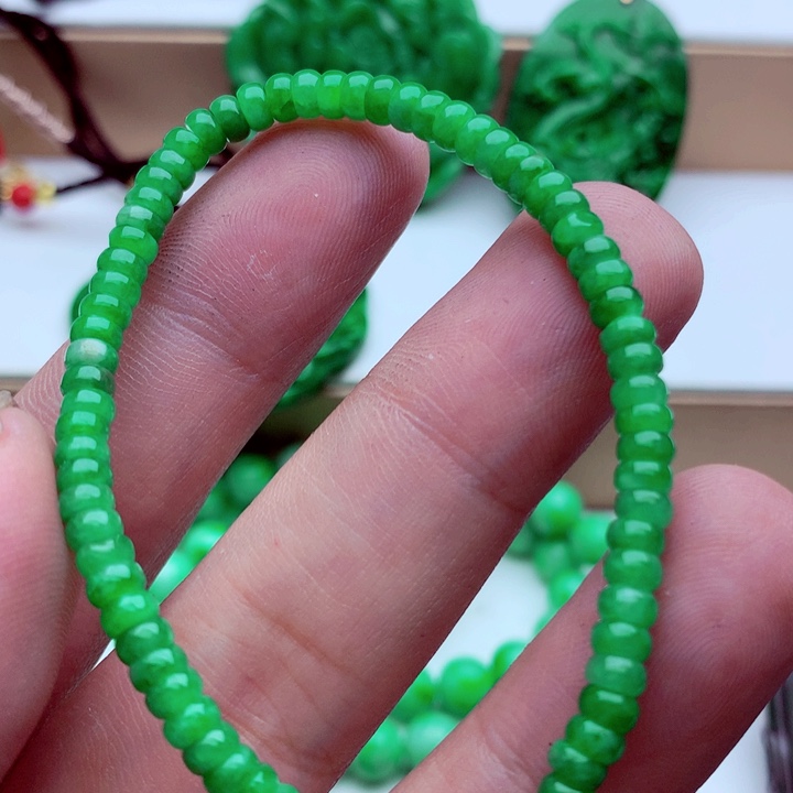 翡翠未镶嵌手链手串